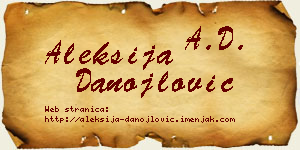 Aleksija Danojlović vizit kartica